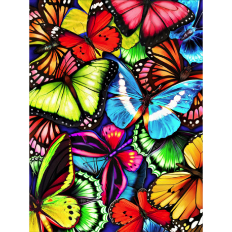  Яркие бабочки Алмазная вышивка мозаика АЖ-1725