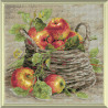 В рамке Спелые яблоки Алмазная вышивка мозаика Риолис АМ0015