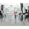 Дождь в большом городе Раскраска по номерам на холсте Живопись по номерам KTMK-46384-1