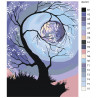 Раскладка Сияние луны Раскраска по номерам на холсте Живопись по номерам KTMK-RA181