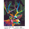 Количество цветов и сложность Красочный олень Раскраска по номерам на холсте Живопись по номерам KTMK-17891