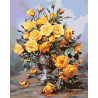  Медовые розы Раскраска по номерам на холсте Живопись по номерам KTMK-64399