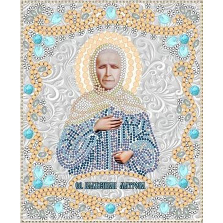 Святая Матрона Московская Канва с рисунком для вышивки бисером
