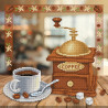 Аромат кофе Канва с рисунком для вышивки бисером МП Студия