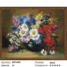 Количество цветов и сложность Полевой букет в черной вазе Алмазная вышивка мозаика на подрамнике EW10249