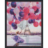  Девочка с шарами в Париже Алмазная вышивка мозаика на подрамнике EW10225