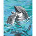 Два дельфина 91148 Раскраска по номерам Dimensions 