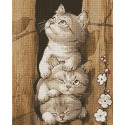 Котята непоседы Алмазная вышивка мозаика на подрамнике