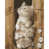  Котята непоседы Алмазная вышивка мозаика на подрамнике GF416