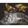  Мечты кота Алмазная вышивка мозаика на подрамнике GF2902