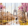  Прогулка по Парижу Картина по номерам на дереве GXT26095