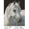 Количество цветов и сложность Белый конь Алмазная вышивка мозаика на подрамнике GF069