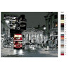 Схема Ночь в большом городе Раскраска картина по номерам на холсте  KTMK-78597