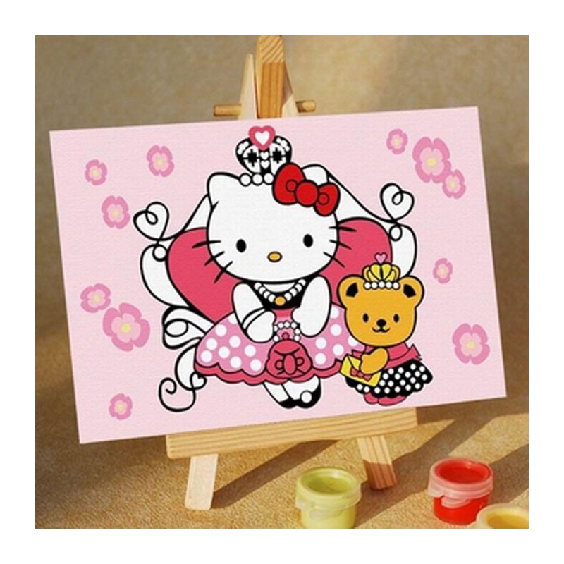 Картина по номерам hello kitty