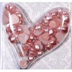 Сердечки жемчужные розовые Scrapberry's