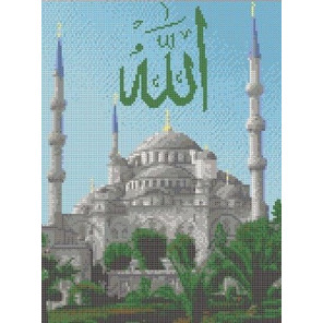 Голубая мечеть Канва с рисунком для вышивки Каролинка
