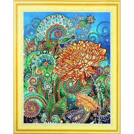  Золотая хризантема Алмазная вышивка мозаика 5D Color Kit FKU018