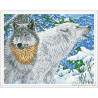  Северные волки Алмазная мозаика вышивка на подрамнике Molly KM0109