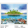 Количество цветов и сложность Остров Алмазная мозаика вышивка на подрамнике Molly KM0113