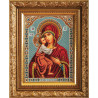 В рамке Федоровская Богородица Набор для вышивки бисером Кроше В-198
