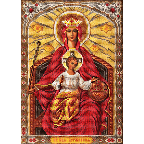  Державная Богородица Набор для вышивки бисером Кроше В-199