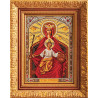 В рамке Державная Богородица Набор для вышивки бисером Кроше В-199
