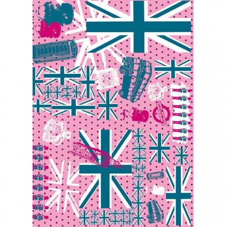 Англия розовая 580 Бумага для декопатча Decopatch