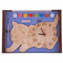 Кошка Набор для росписи деревянных часов