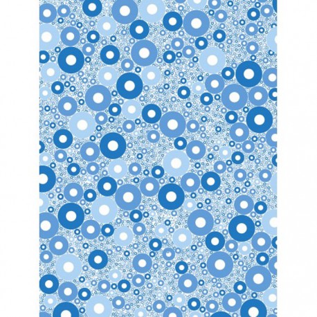 Кружочки сине-голубые 588 Бумага для декопатча Decopatch