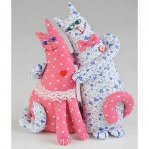  Влюбленные коты Набор для создания игрушки своими руками ПЛ-402