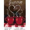 Количество цветов и сложность Кофе с любимым Раскраска по номерам на холсте Живопись по номерам RO69