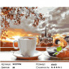 Количество цветов и сложность Чай с круассаном Раскраска картина по номерам на холсте GX27356
