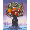  Фантастическое дерево с фруктами Раскраска картина по номерам на холсте МСА210