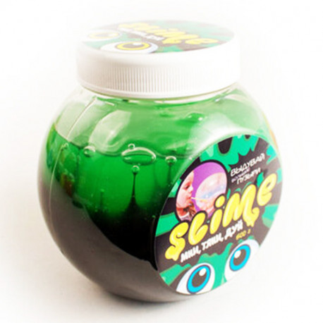 Черный + зеленый Слайм 500 г Slime Mega Mix