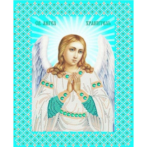  Ангел Хранитель Канва с рисунком для вышивки бисером Конек 7108