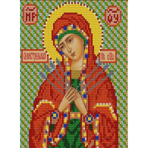  Богородица Семистрельная Канва с рисунком для вышивки бисером Конек 9125