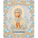 Богородица Семистрельна Канва с рисунком для вышивки бисером Конек