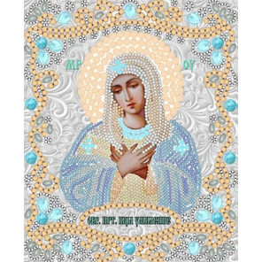  Богородица Умиление Канва с рисунком для вышивки бисером Конек 7122