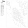 раскладка Весенняя птица Раскраска картина по номерам на холсте