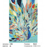 Количество цветов и сложность Павлин в ярких красках Раскраска картина по номерам на холсте A482