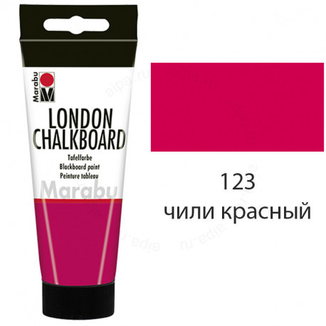 123 Чили красный LondonChalkboard Краска школьная доска Marabu