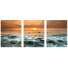  Морской закат Триптих Раскраска картина по номерам на холсте PX5163