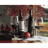  Натюрморт с вином и цветами Раскраска картина по номерам на холсте ZX 21754
