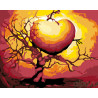  Дерево любви Раскраска по номерам на холсте Живопись по номерам KTMK-143543