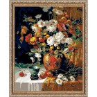 Хурма и хризантемы Раскраска картина по номерам акриловыми красками Plaid