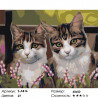 Сложность и количество цветов Трехцветные котики Раскраска по номерам на холсте Живопись по номерам Z-AB16