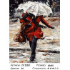 Количество цветов и сложность Девушка под дождем Раскраска картина по номерам на холсте ZX 22251