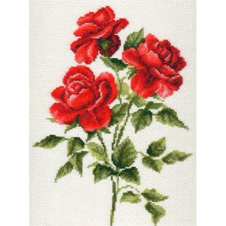 Три розы Набор для вышивания Палитра