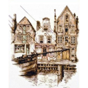Вышитая работа в рамке Старый Амстердам Набор для вышивания Палитра 08.014