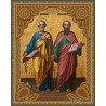  Святые апостолы Петр и Павел Алмазная частичная мозаика на подрамнике 5D Molly KM0142